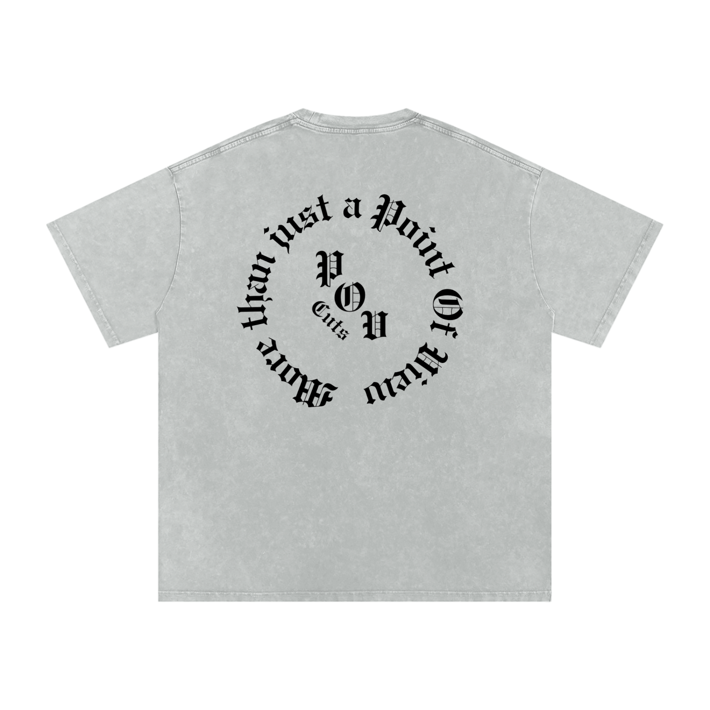 Snow Washed Oversized Cotton T-Shirt