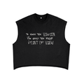 French Terry Boxy Cropped Tank Top