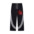 Curved Stripe Straight Sweatpants