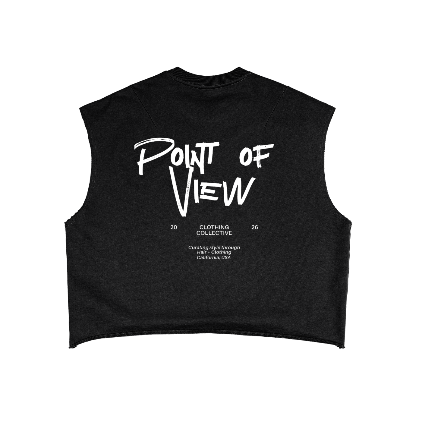 French Terry Boxy Cropped Tank Top